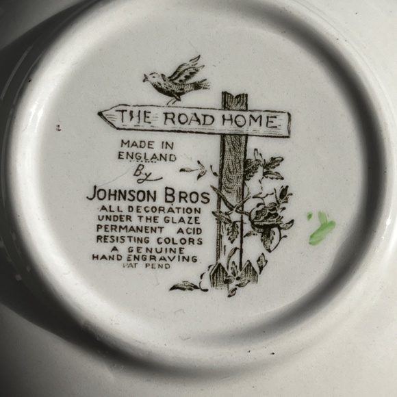 Johnson Brothers "The Road Home" ironstone desert plate or bowl, EUC. - Picture 9 of 11